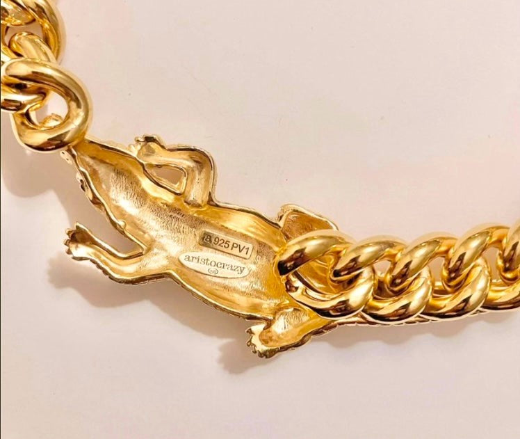 Aristocrazy Cuban Link Crocodile Chain
