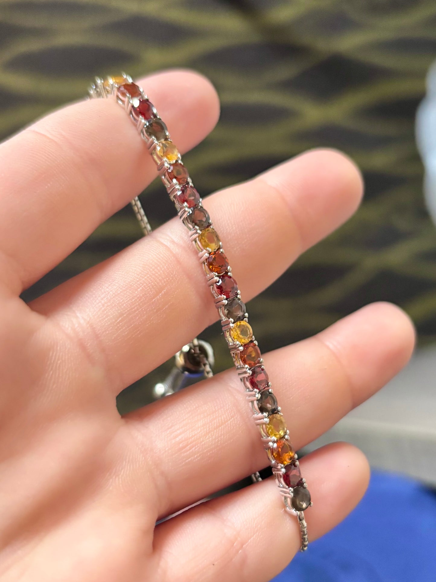 Autumn Theme Gemstone Bracelet