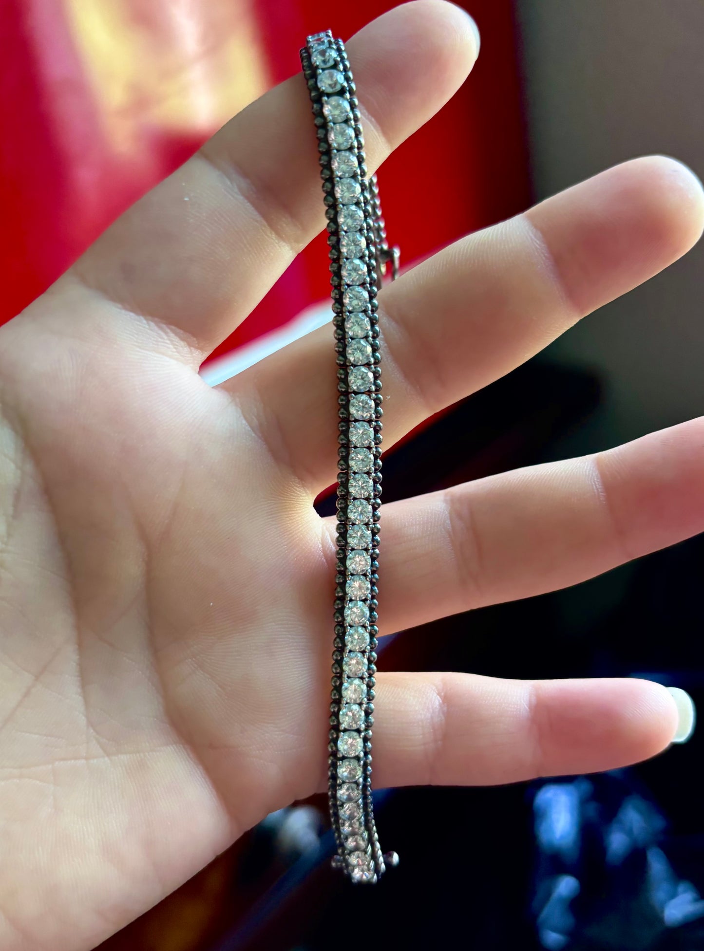 Beaded “Diamond” Tennis Bracelets (4 colors!)