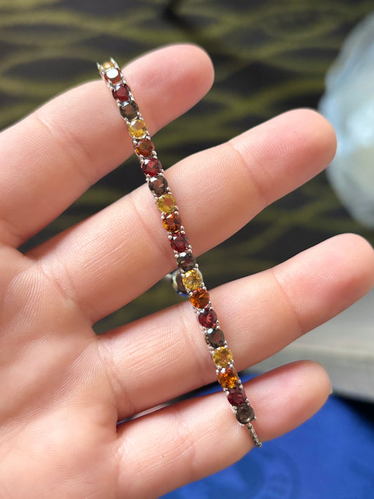 Autumn Theme Gemstone Bracelet