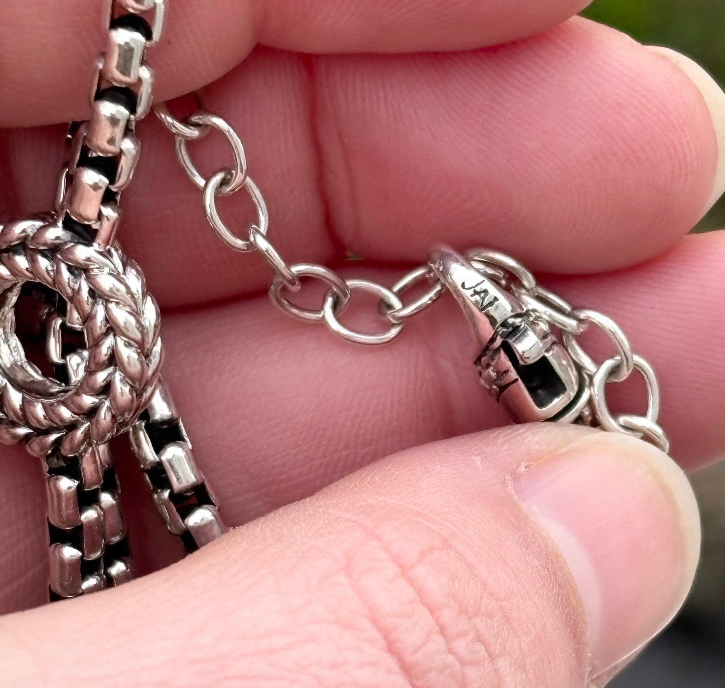 JAI by John Hardy Basketweave Halo Necklace