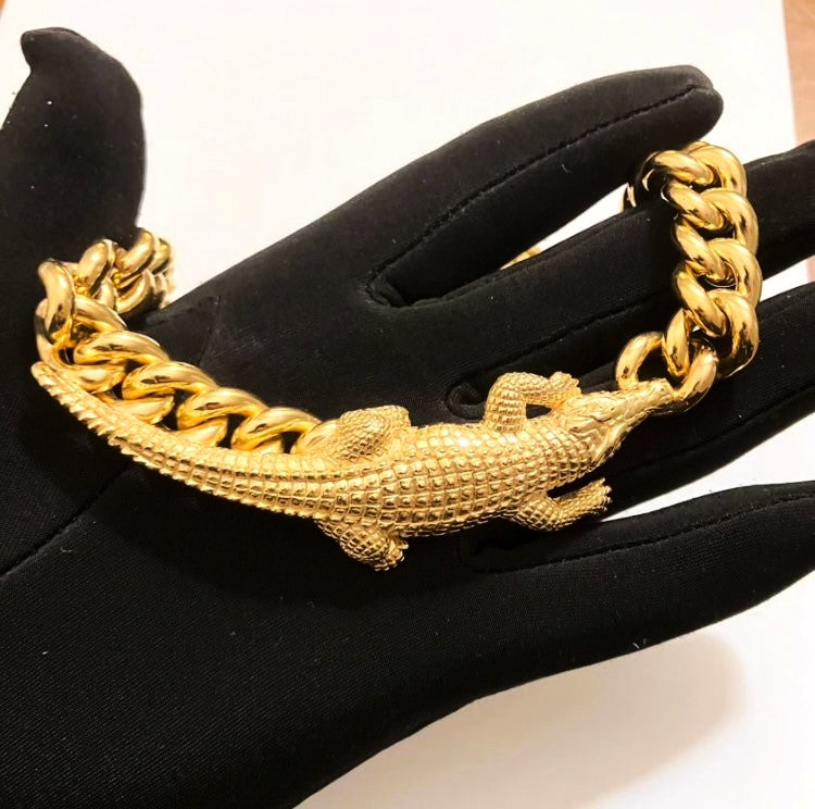 Aristocrazy Cuban Link Crocodile Chain