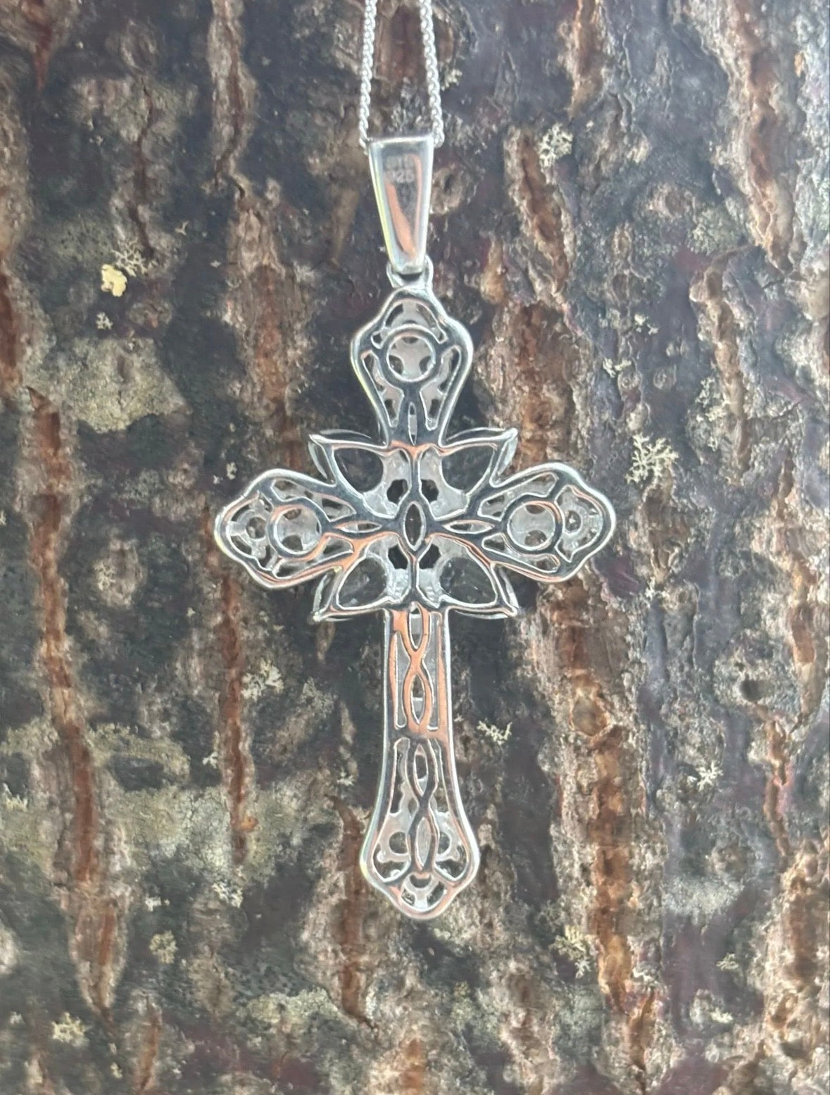 925 Silver Cross Necklace