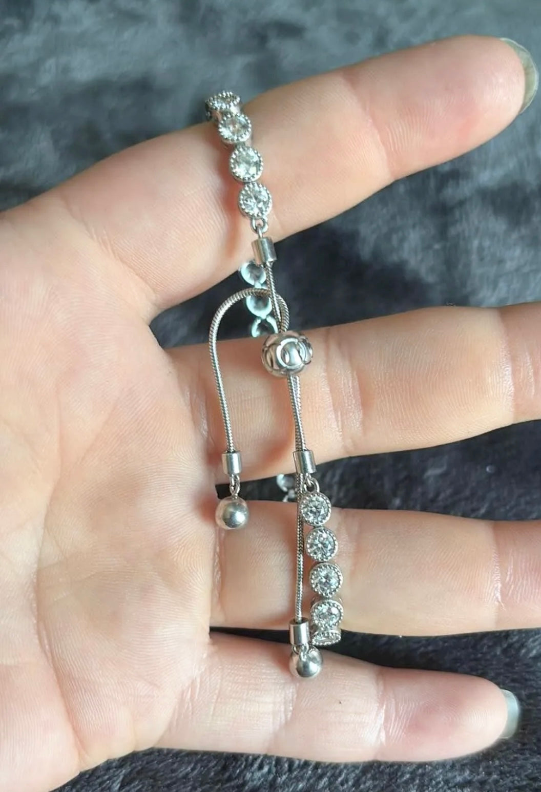Bezel Set "Diamond" Tennis Bracelet