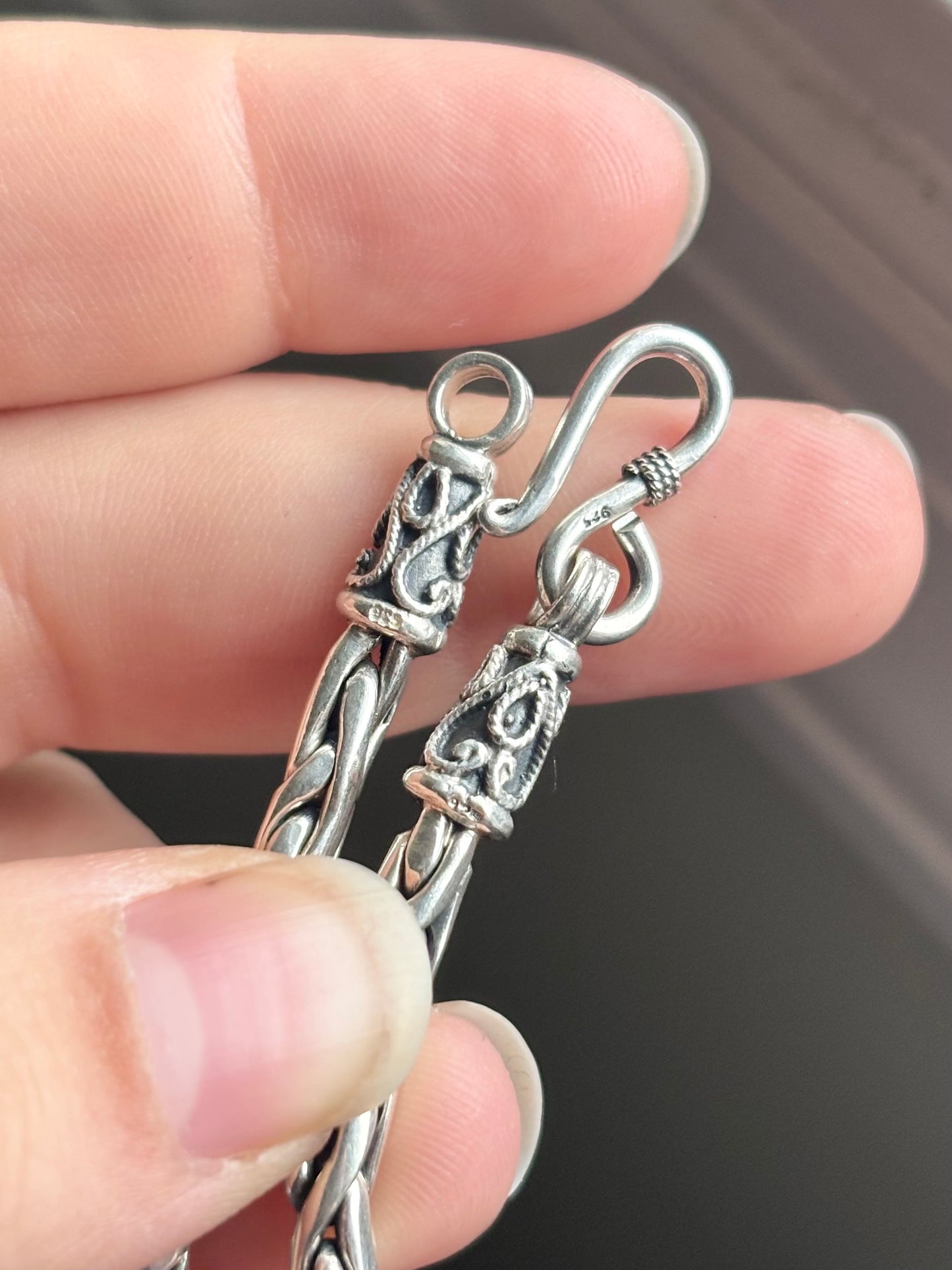 Balinese Style Chain with Hook Clasp