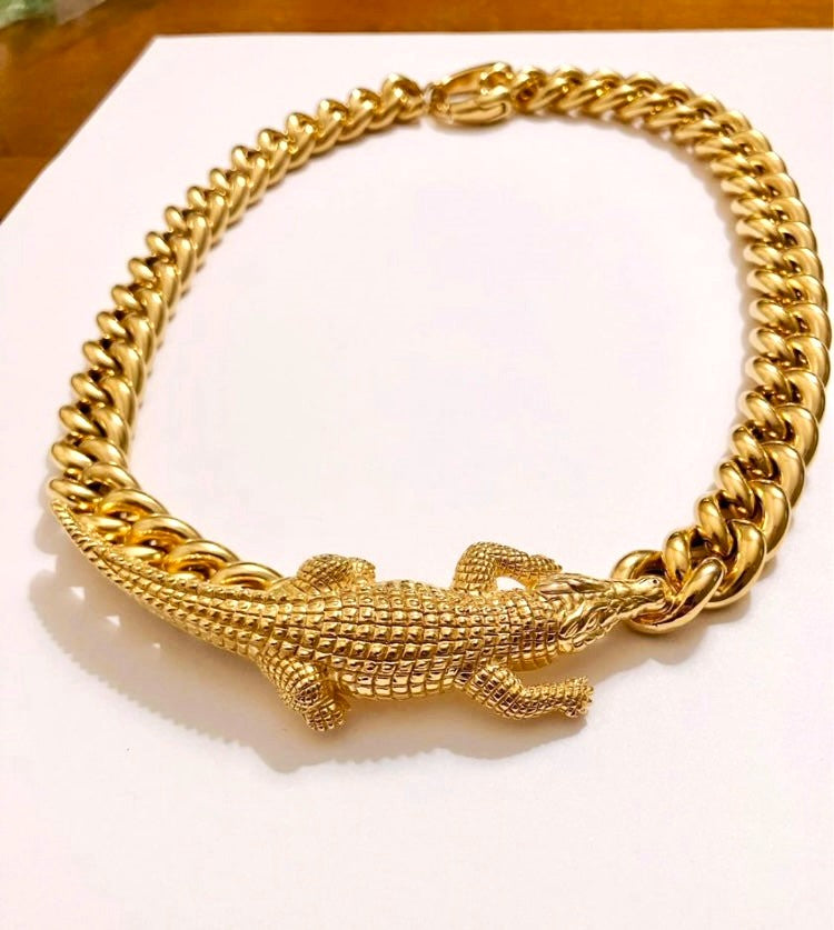 Aristocrazy Cuban Link Crocodile Chain