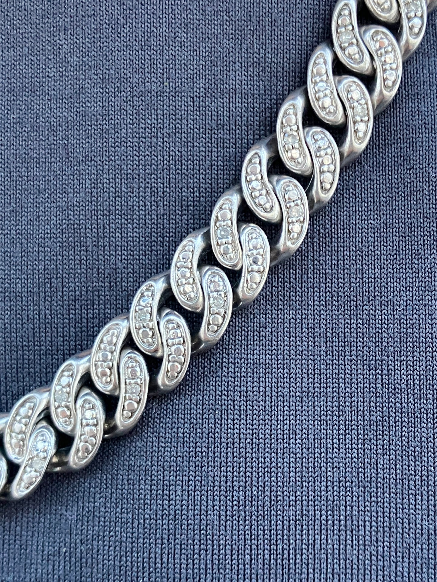 Diamond Cuban Link Chain & Bracelet Set