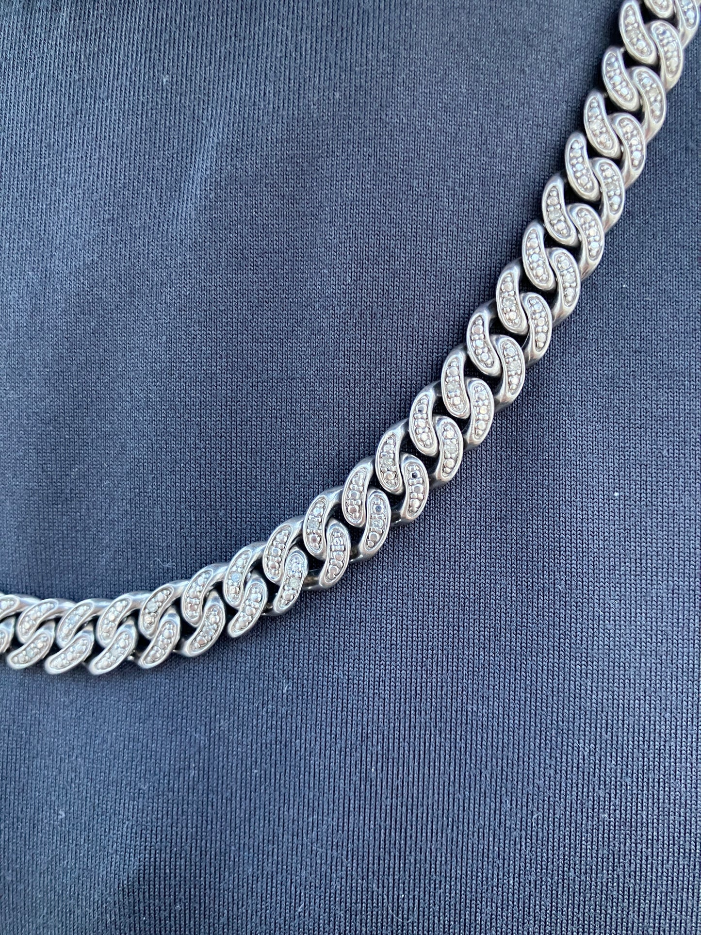 Diamond Cuban Link Chain & Bracelet Set