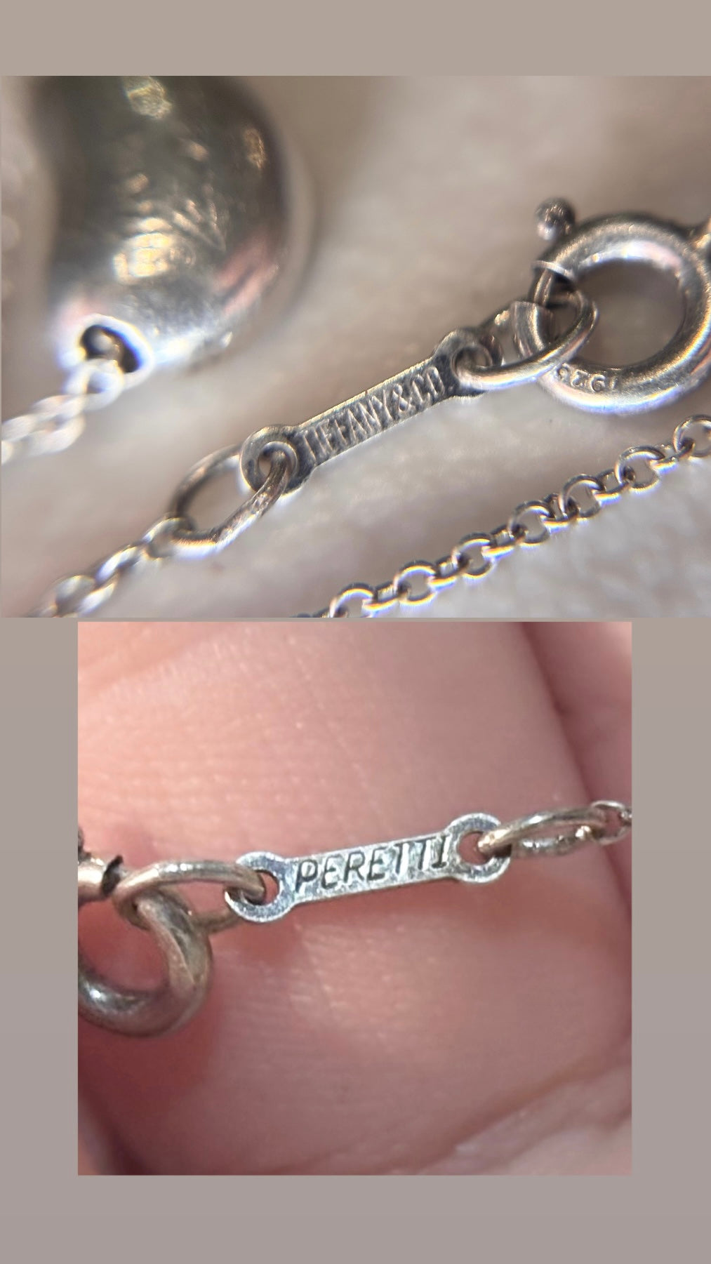 Vintage Tiffany & Co. Sterling Silver Elsa Peretti Bean Pendant Necklace