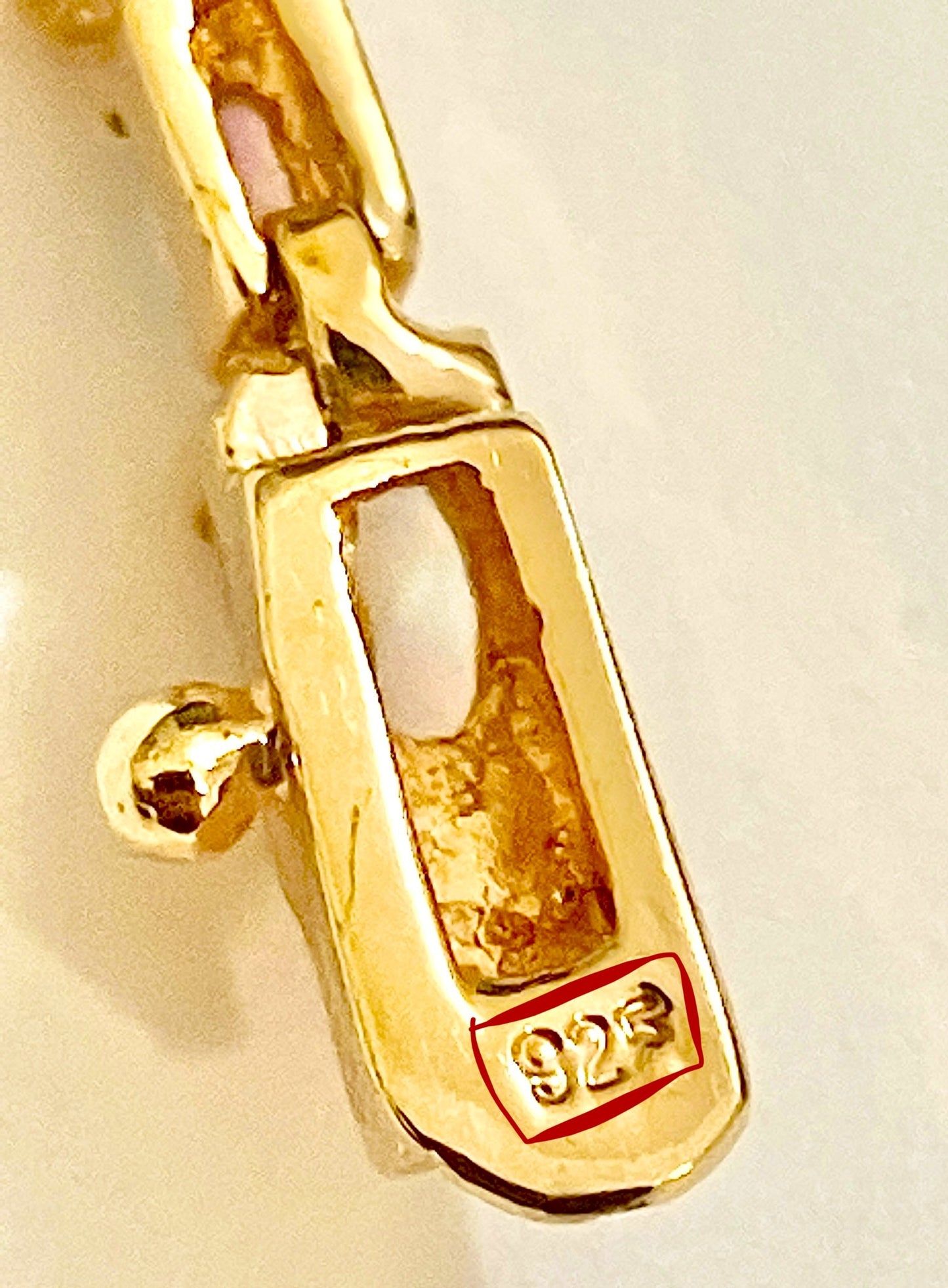 Gold Plated Marquise and Square Synthetic Opal Tennis Bracelet