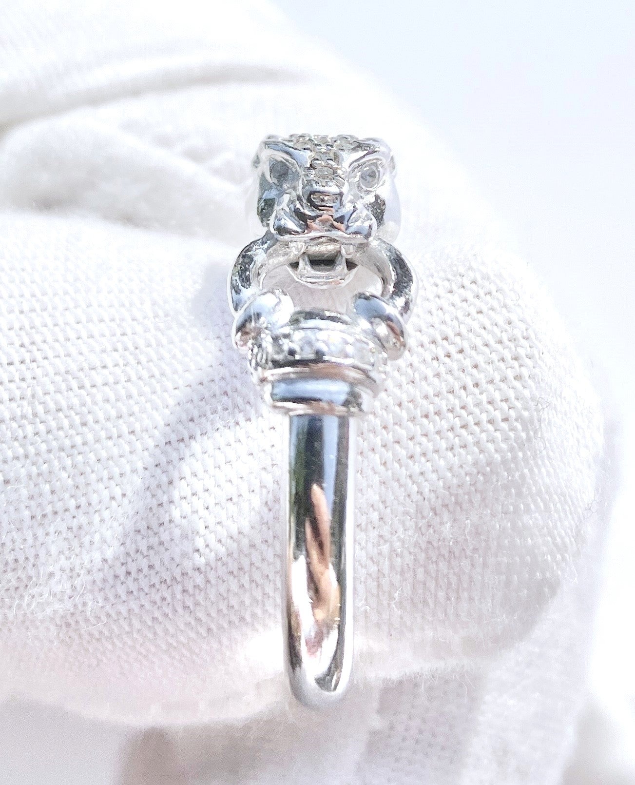 Cartier Inspired “Diamond” Panther Ring