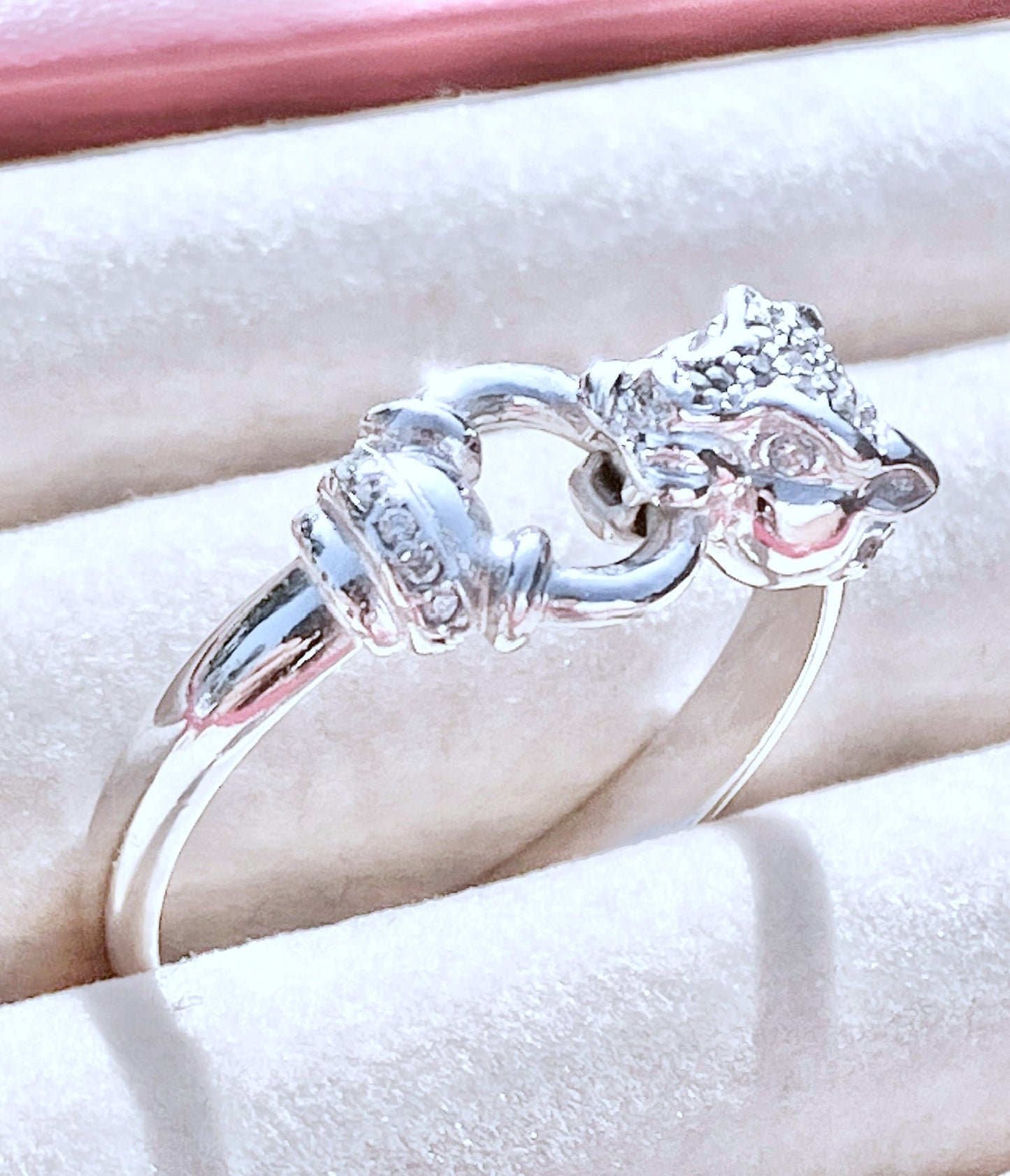 Cartier Inspired “Diamond” Panther Ring