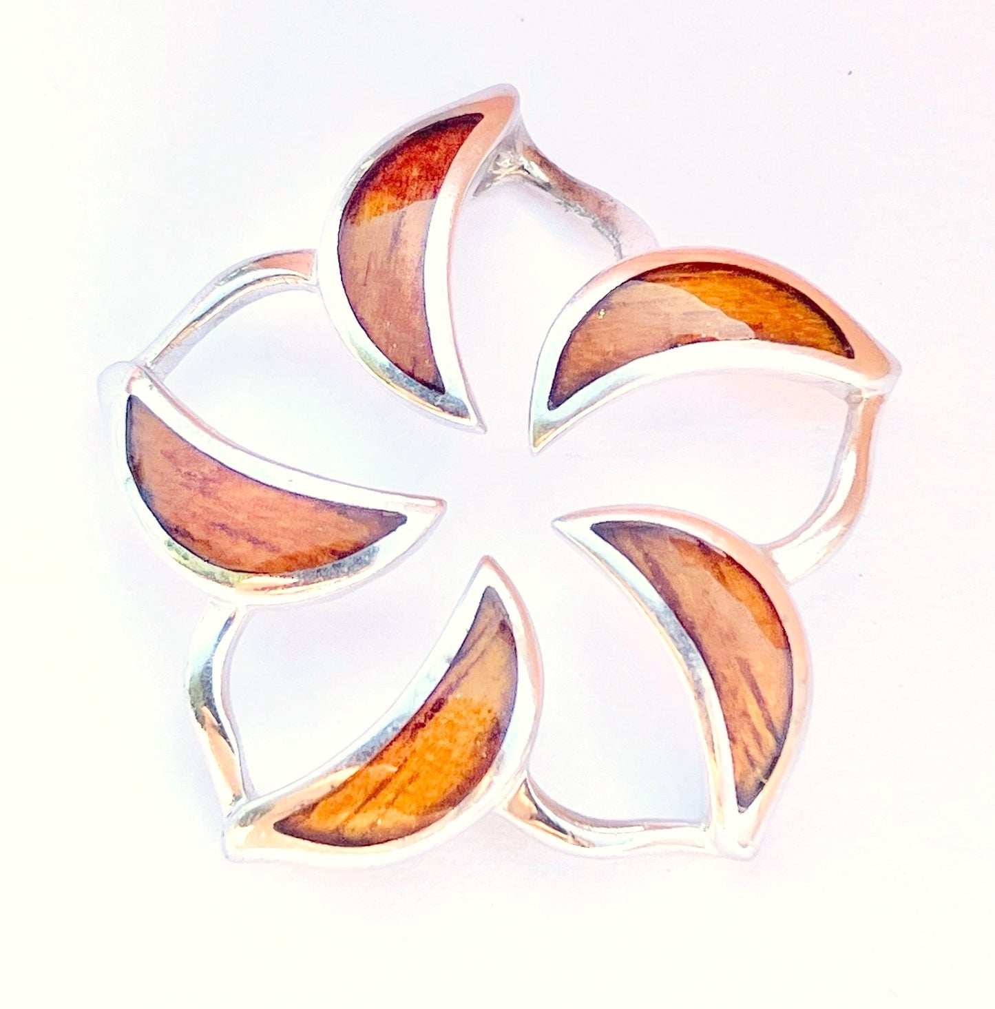 Na Hoku Floating Plumeria Pendant