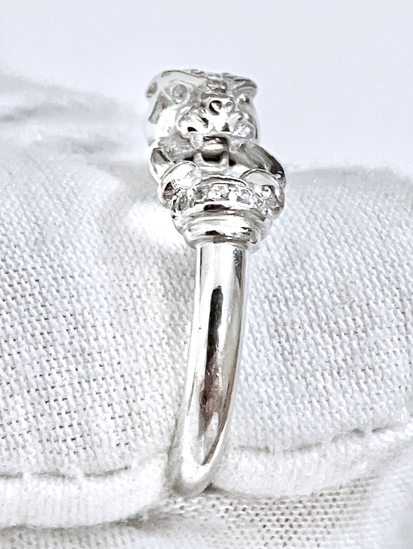 Cartier Inspired “Diamond” Panther Ring