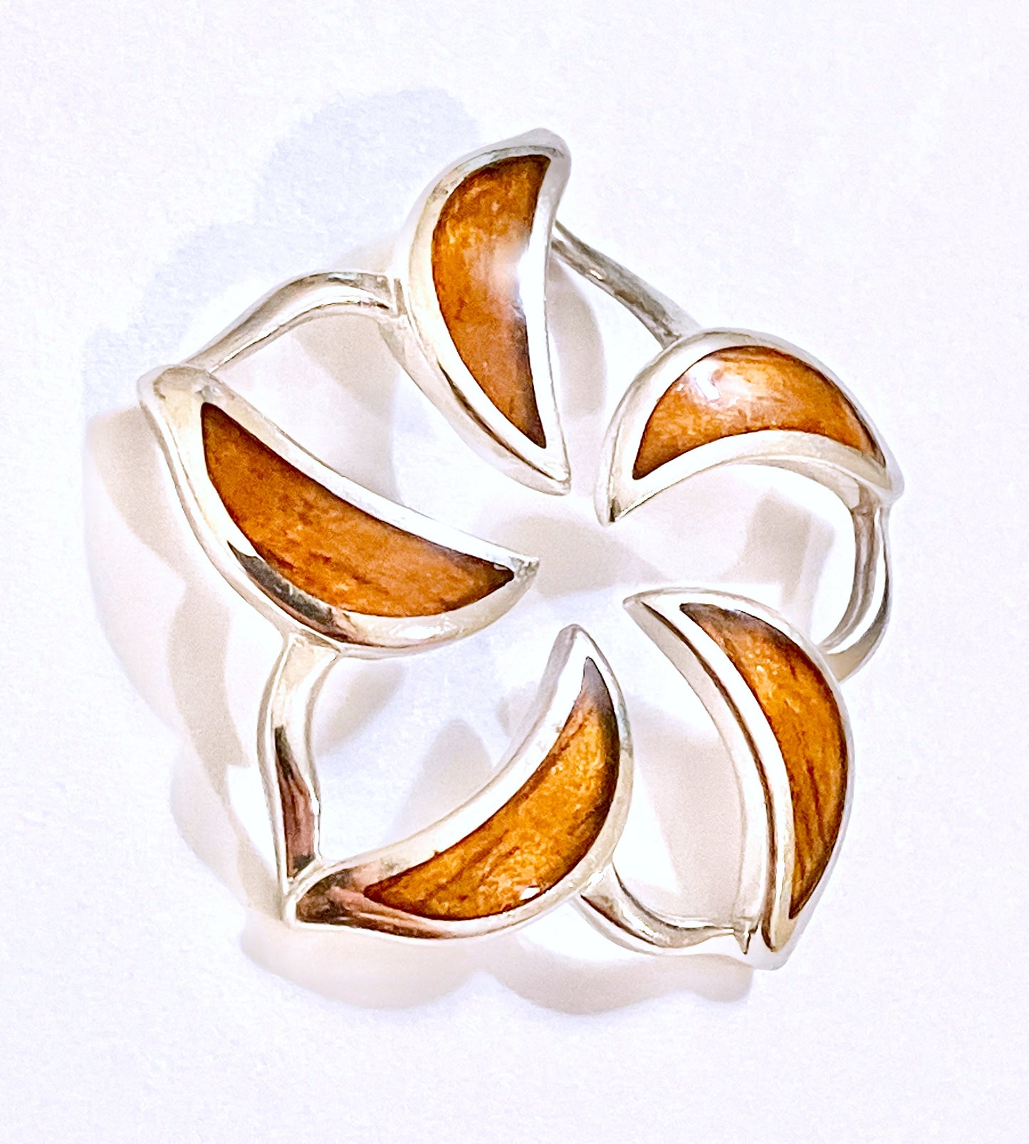 Na Hoku Floating Plumeria Pendant