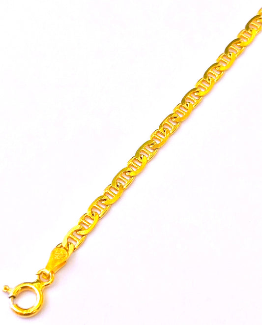 Gold Plated Mariner Link Bracelet