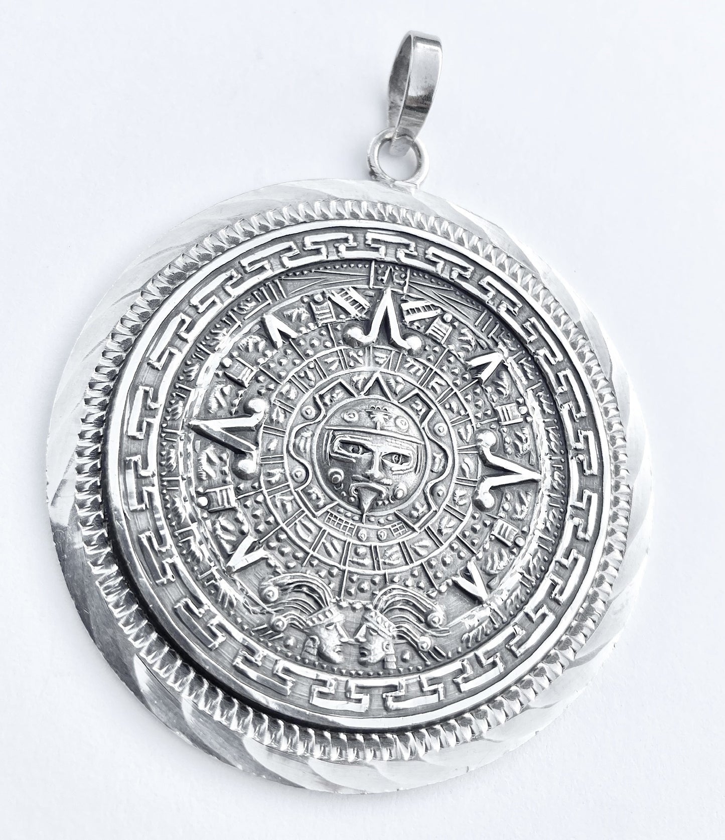 Aztec Sun Calendar Pendant