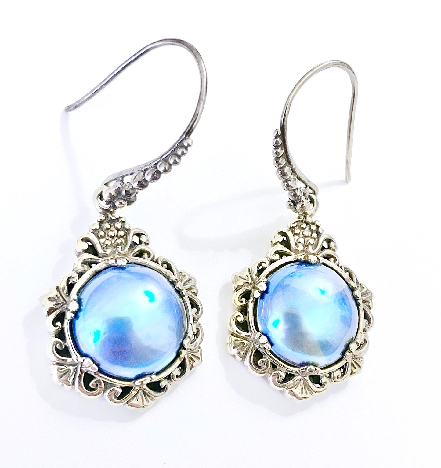 Sarda Blue Mabé Pearl Set
