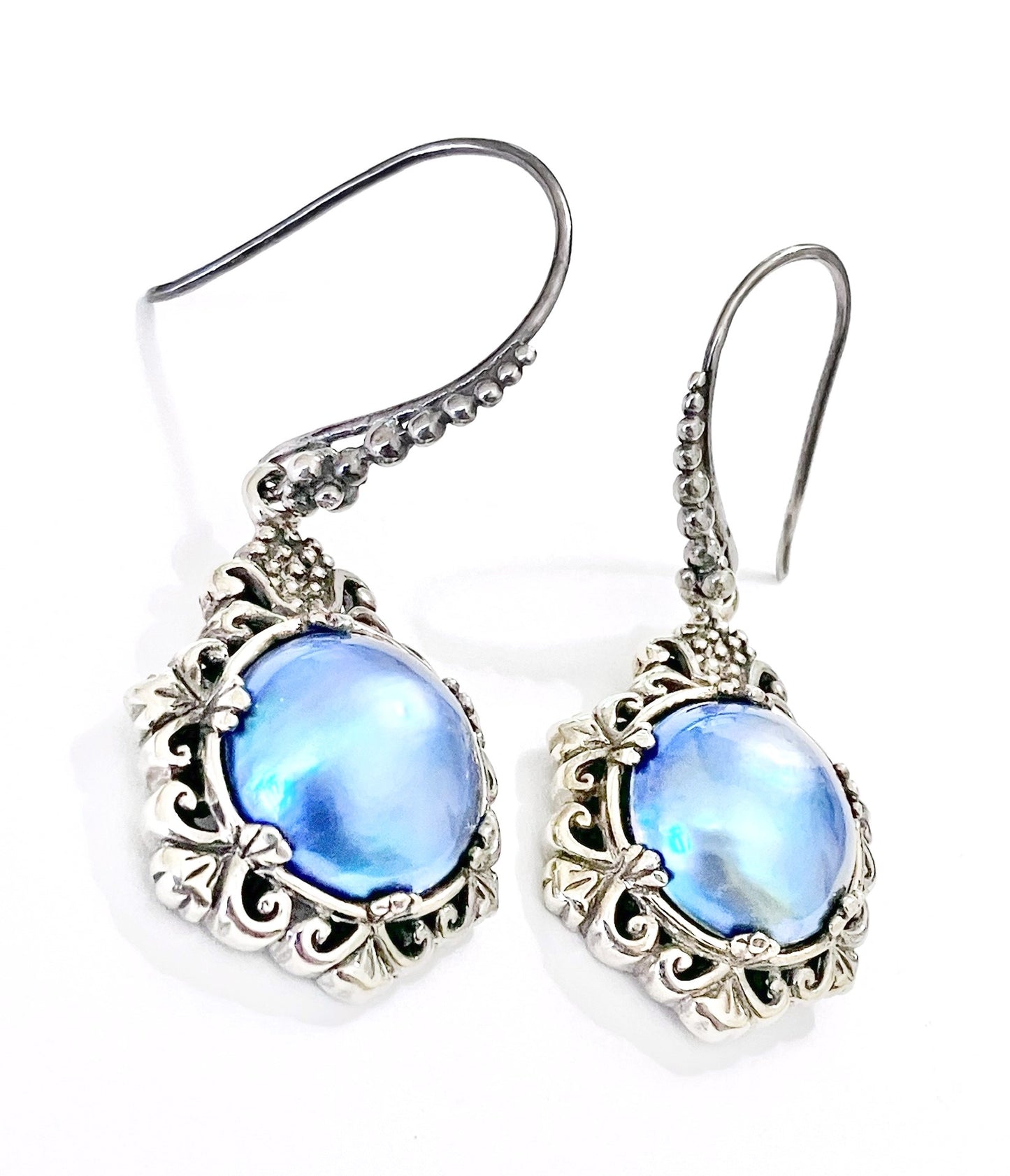 Sarda Blue Mabé Pearl Set