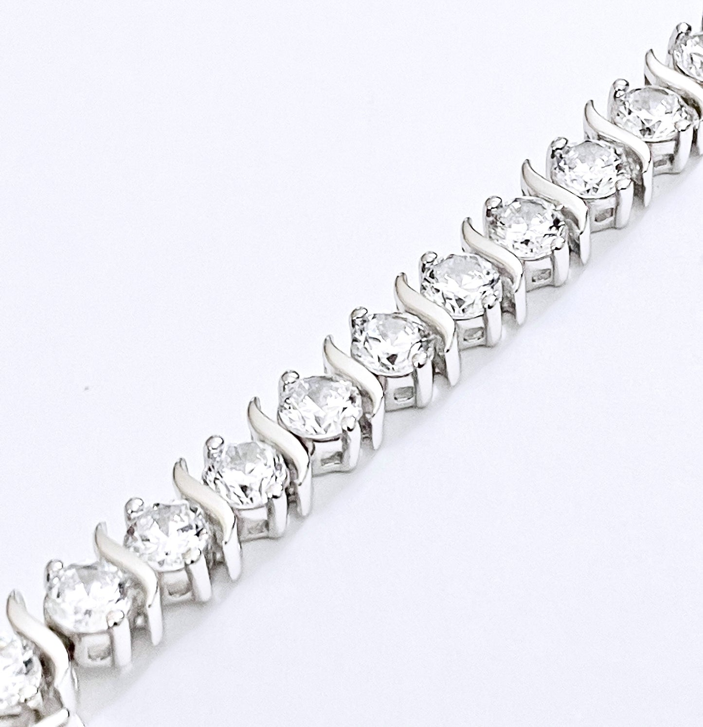 "Diamond" S-Link Tennis Bracelet