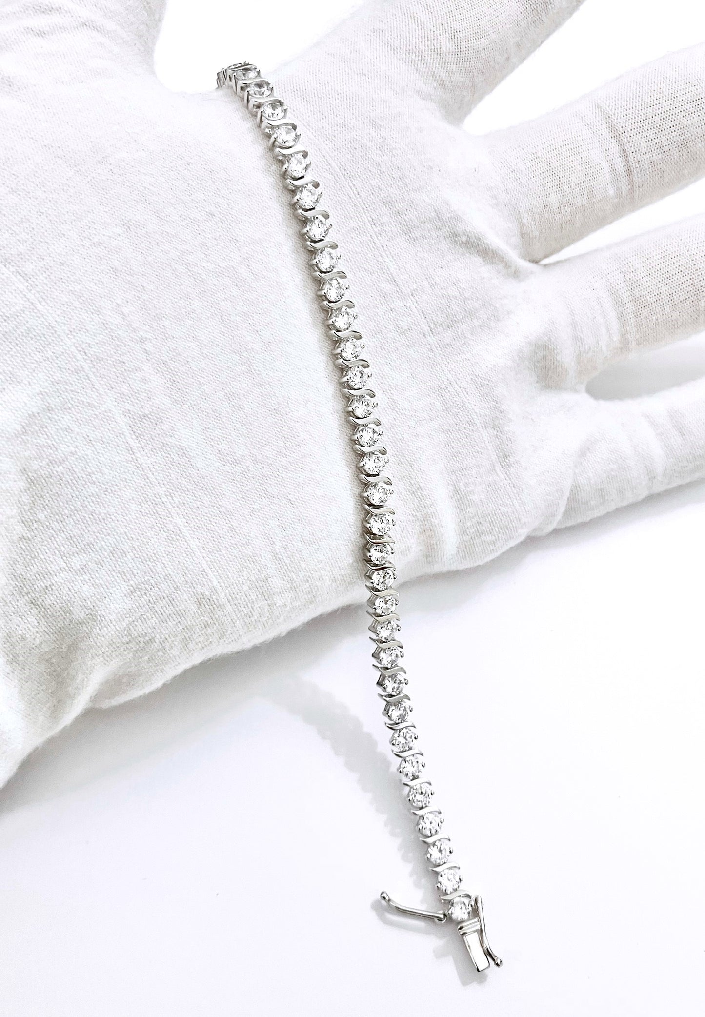 "Diamond" S-Link Tennis Bracelet