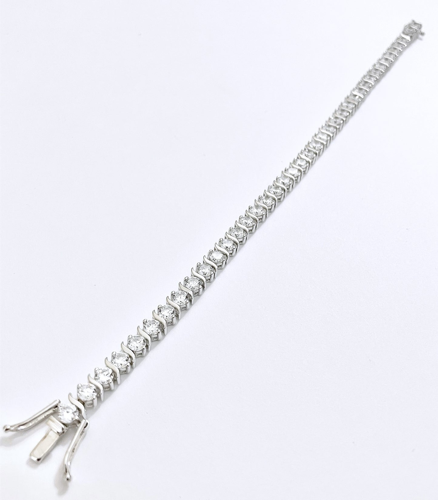 "Diamond" S-Link Tennis Bracelet