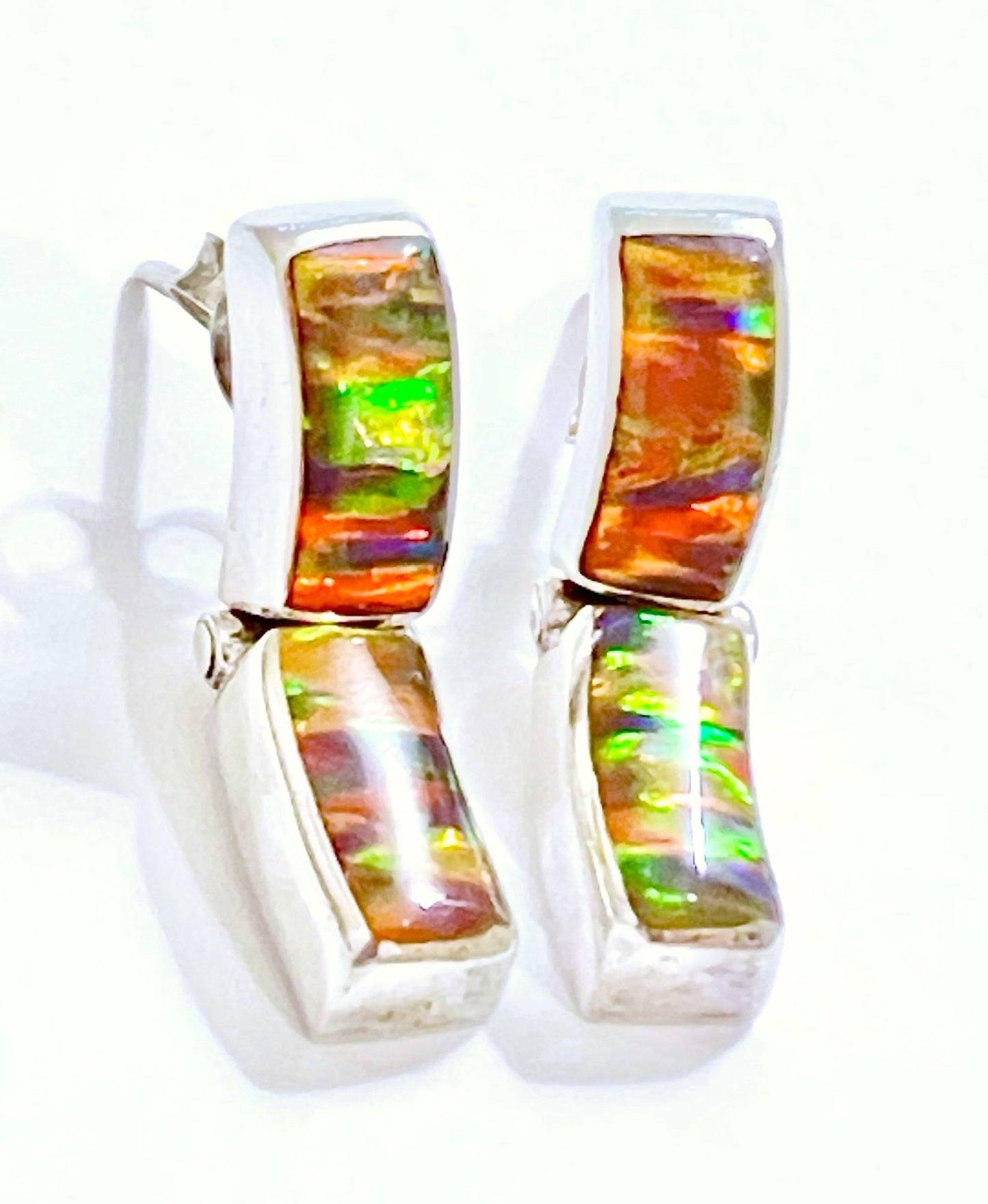 Synthetic Black Fire Opal Set