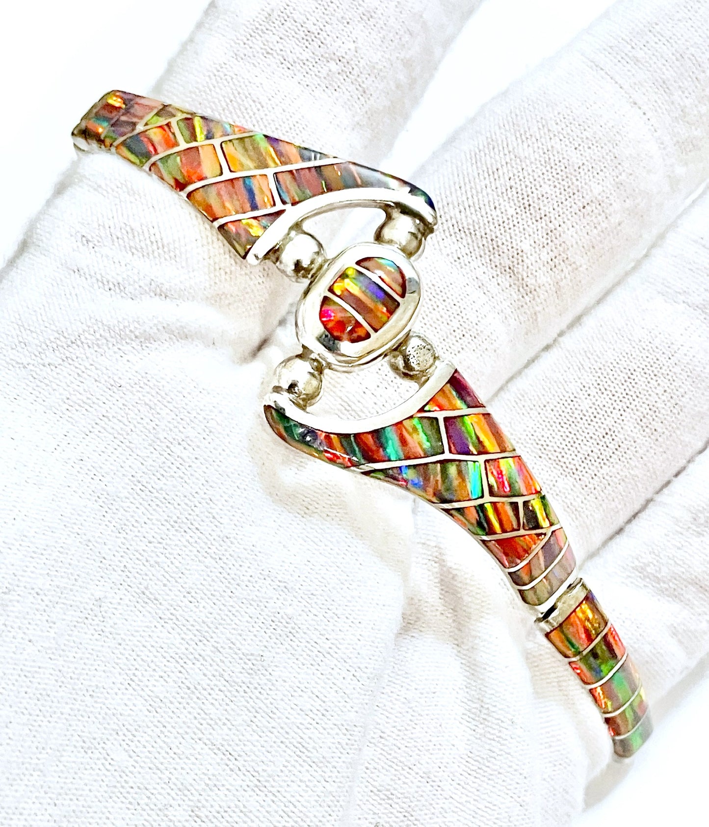 Synthetic Black Fire Opal Set