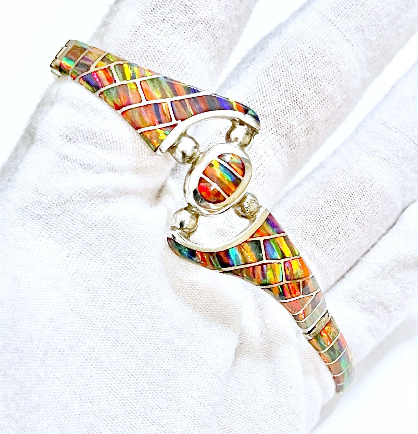 Synthetic Black Fire Opal Set
