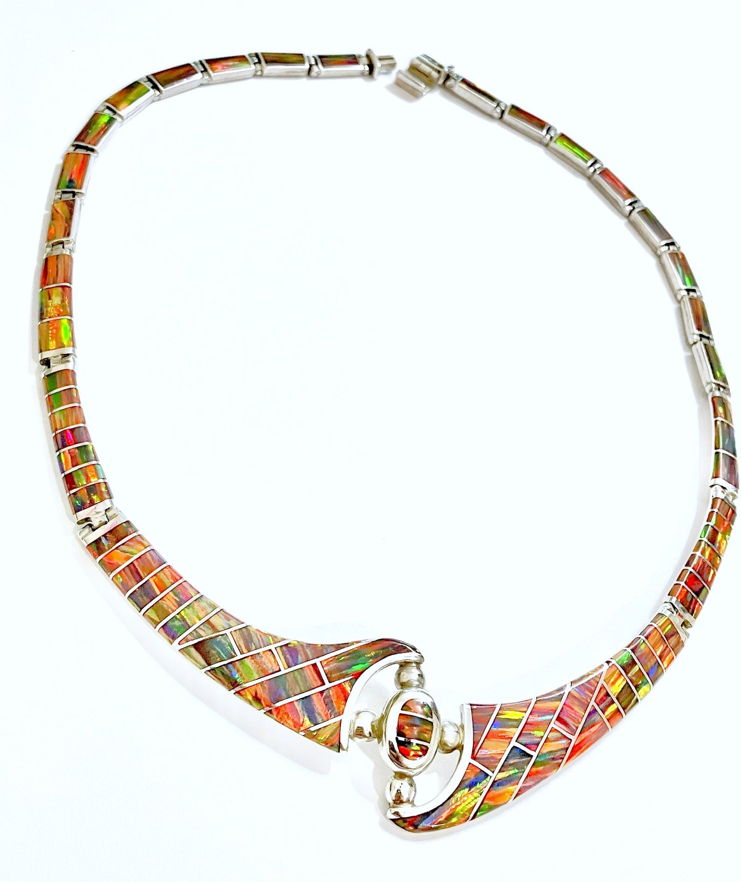 Synthetic Black Fire Opal Set