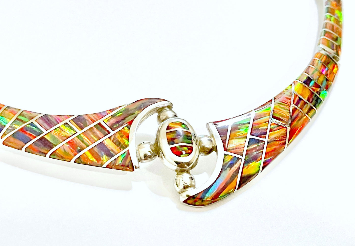 Synthetic Black Fire Opal Set