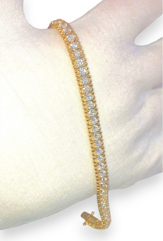 Beaded “Diamond” Tennis Bracelets (4 colors!)