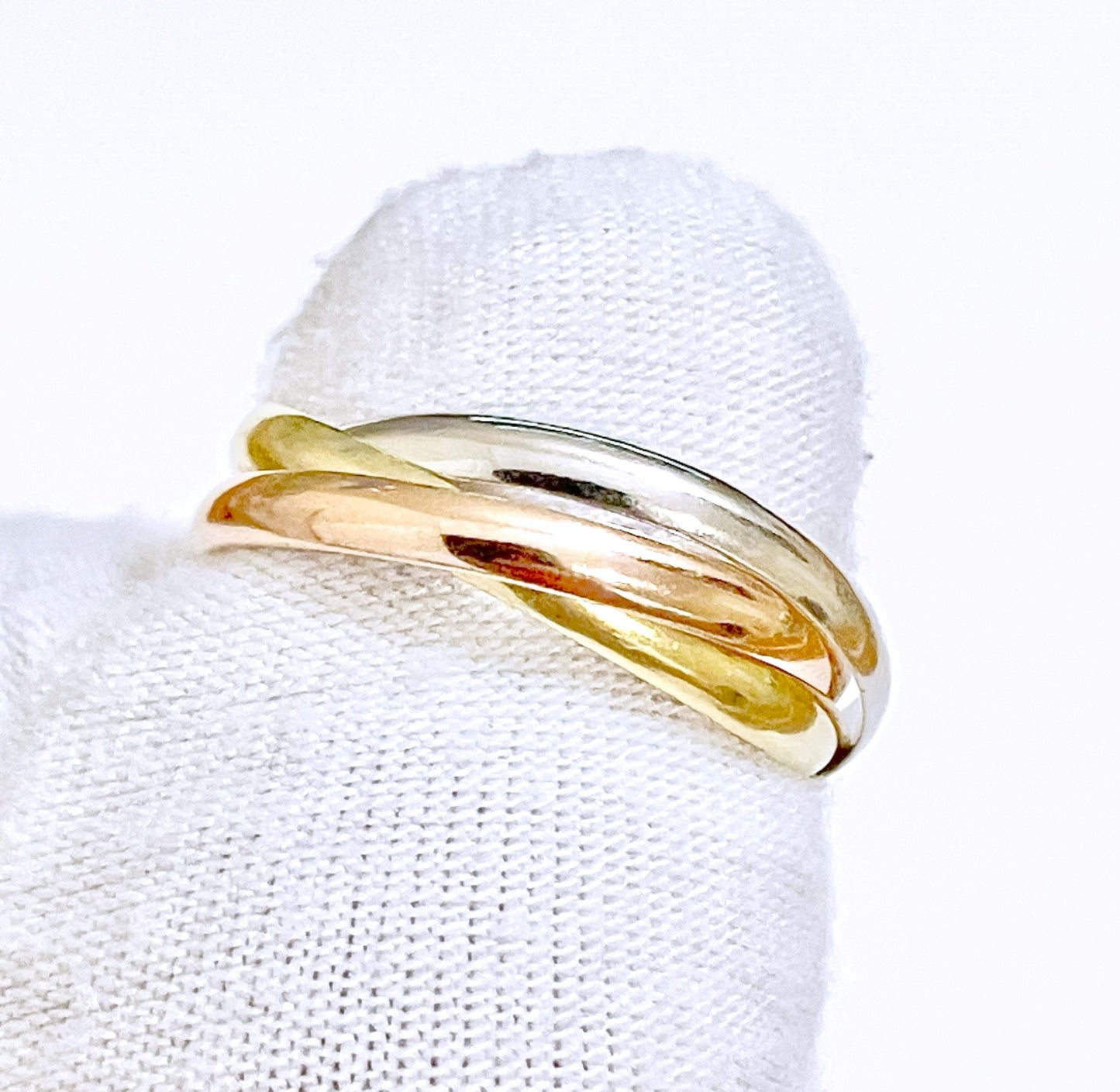Tri-Color "Cartier” Trinity Ring