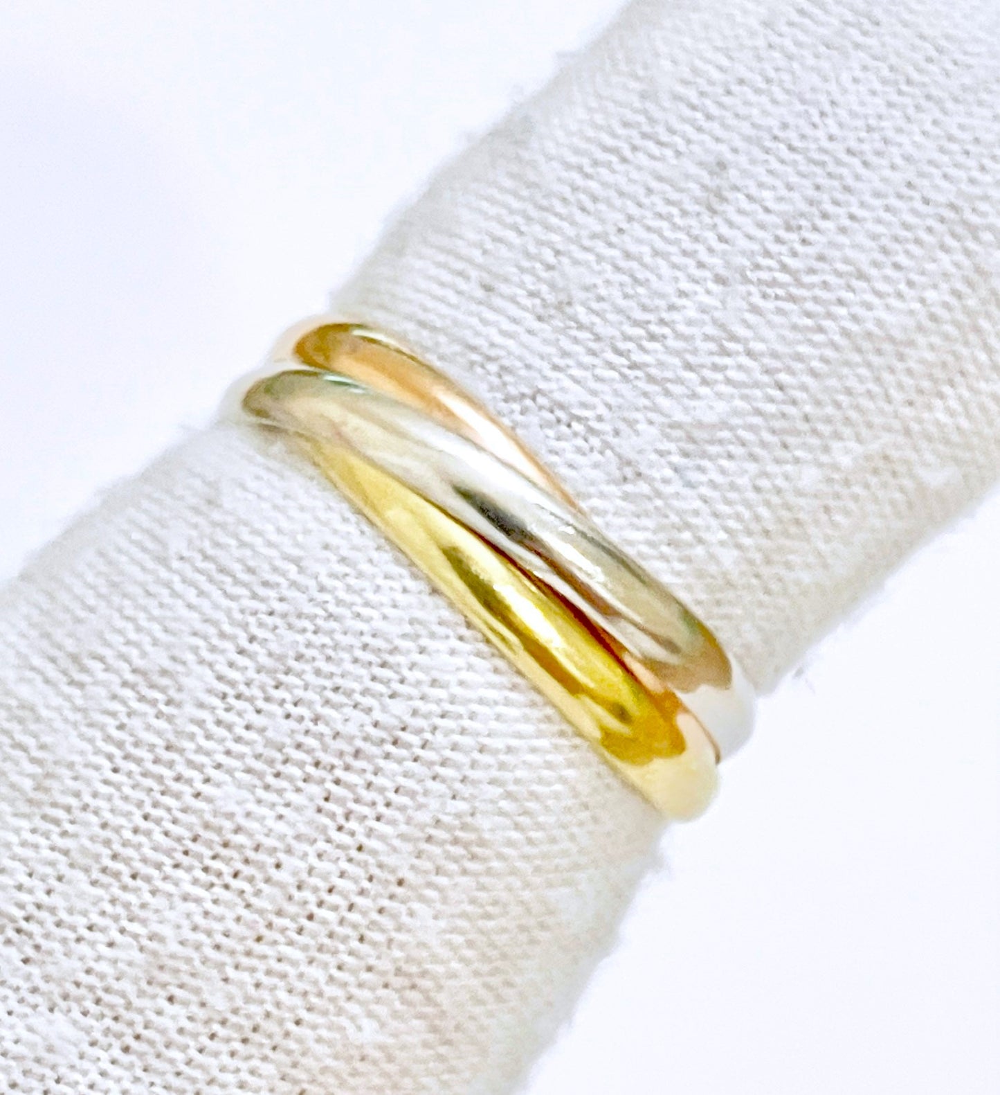 Tri-Color "Cartier” Trinity Ring