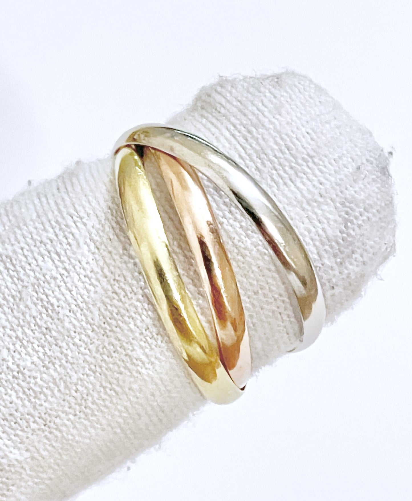 Tri-Color "Cartier” Trinity Ring