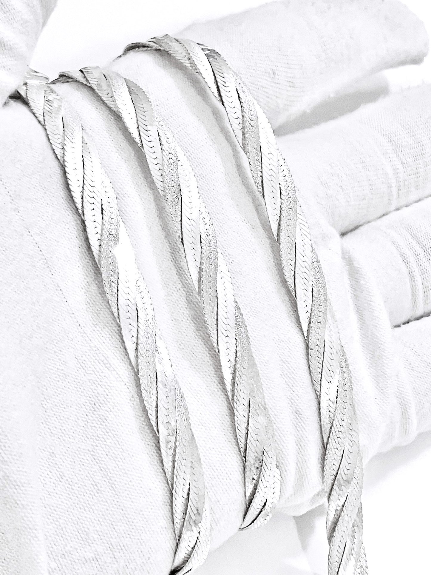 Matte & Gloss Braided Herringbone Set