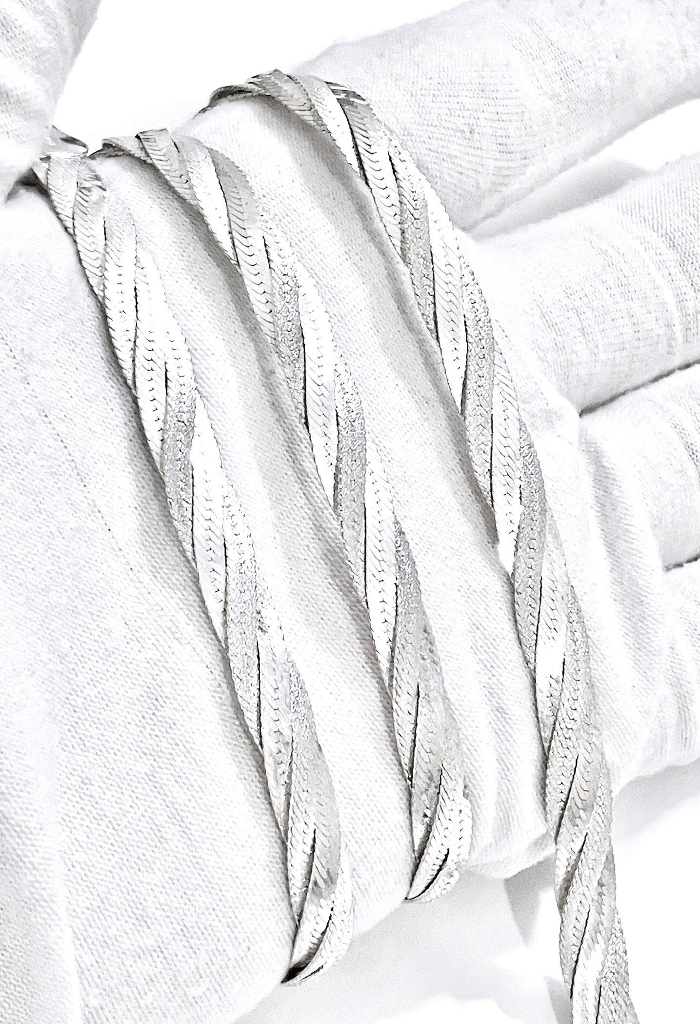 Matte & Gloss Braided Herringbone Set