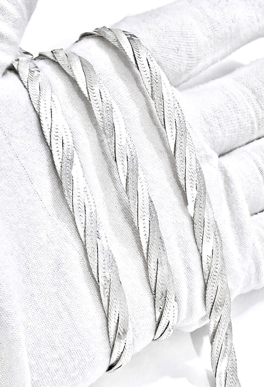 Matte & Gloss Braided Herringbone Set