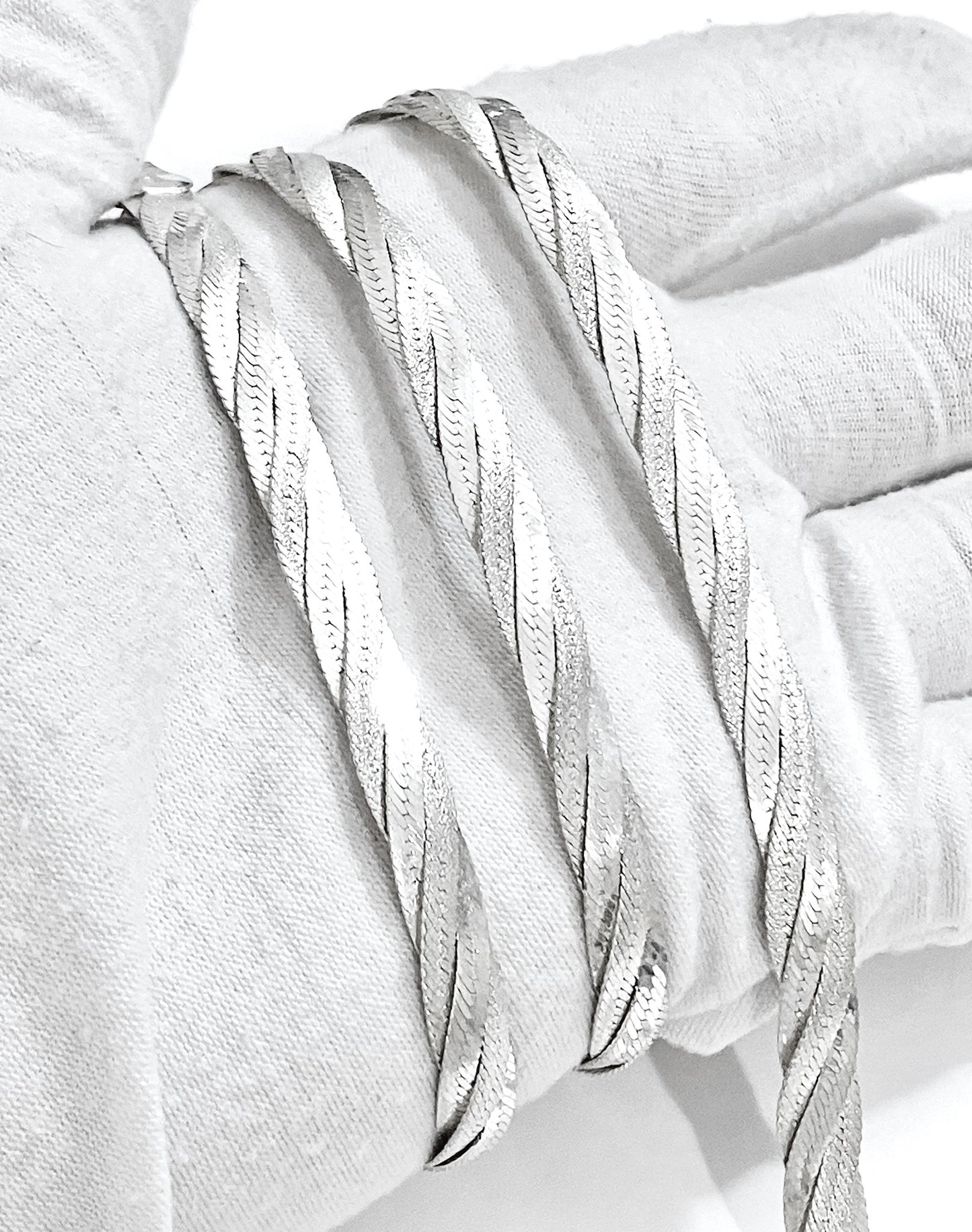 Matte & Gloss Braided Herringbone Set