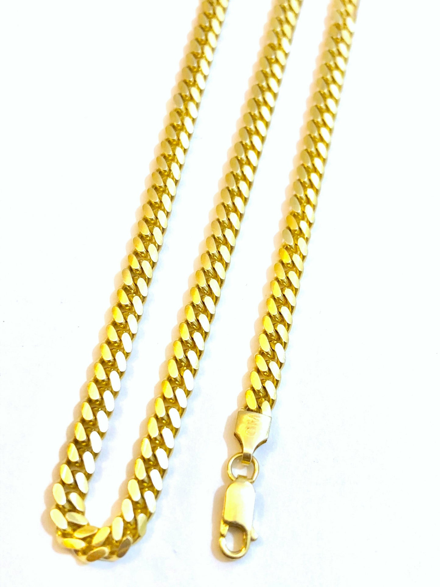 Gold Washed Cuban Link Chains (2 sizes!)