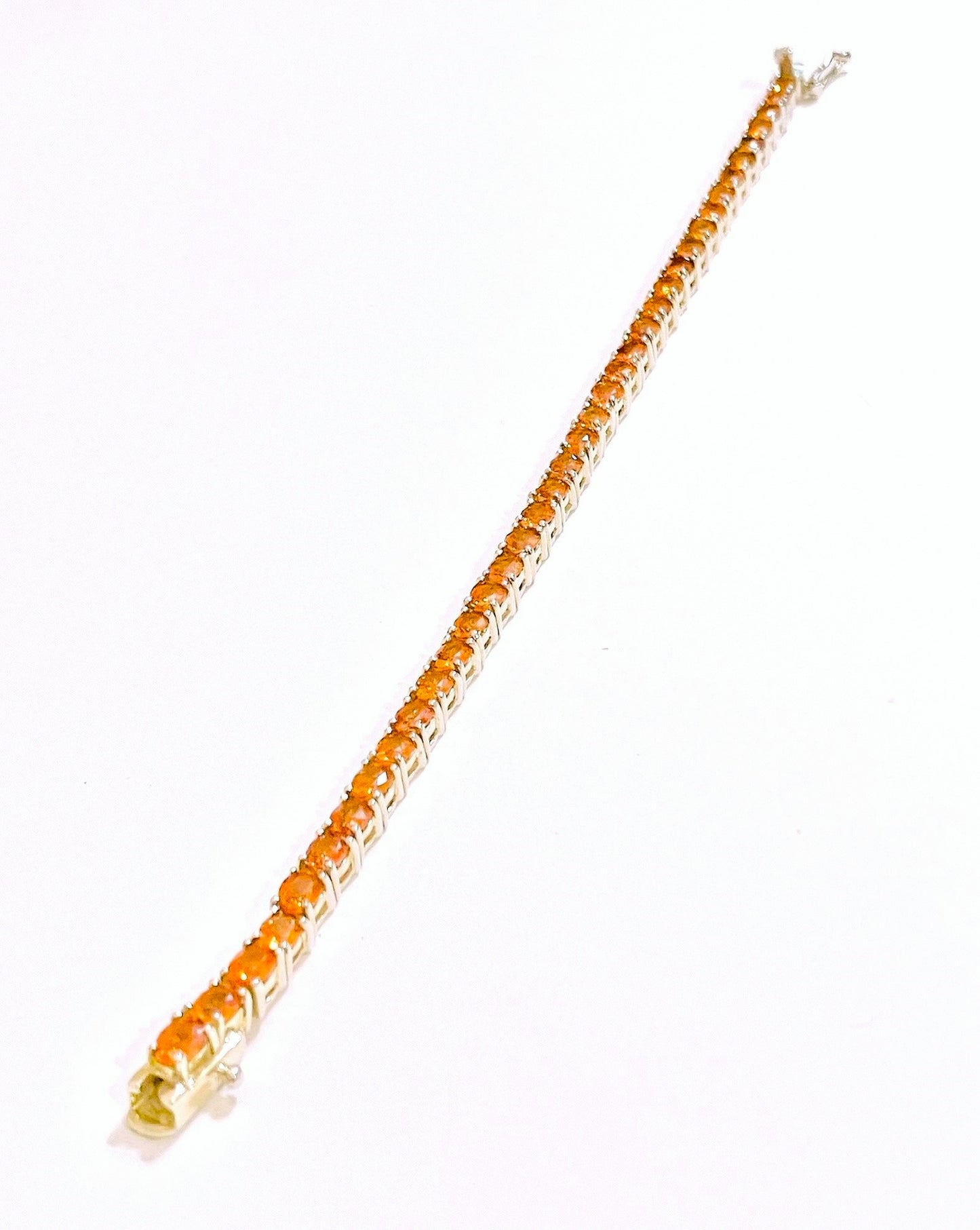 Spessartite Garnet Tennis Bracelet