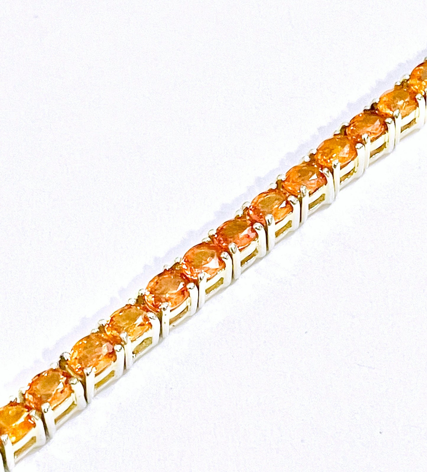 Spessartite Garnet Tennis Bracelet