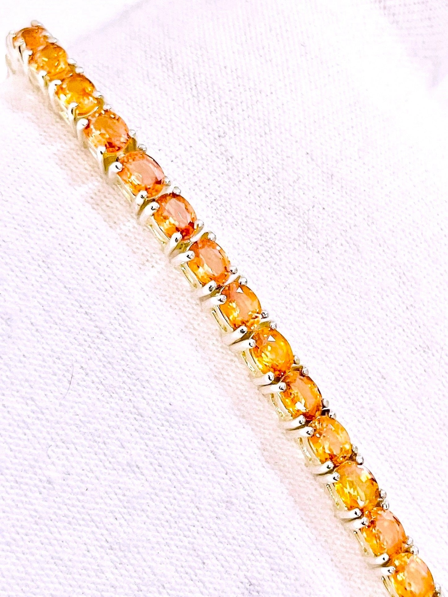 Spessartite Garnet Tennis Bracelet