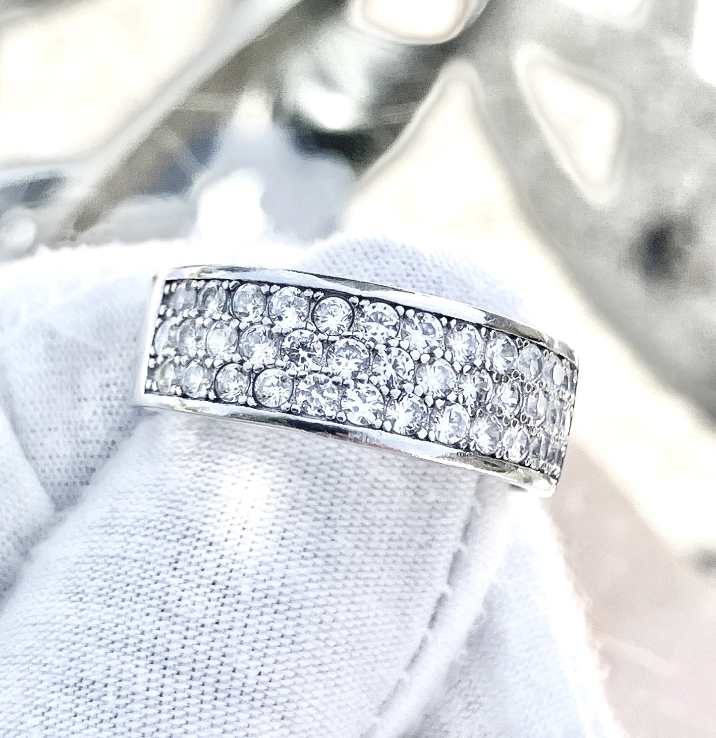 Anillo Half Eternity Pavé "Diamante"