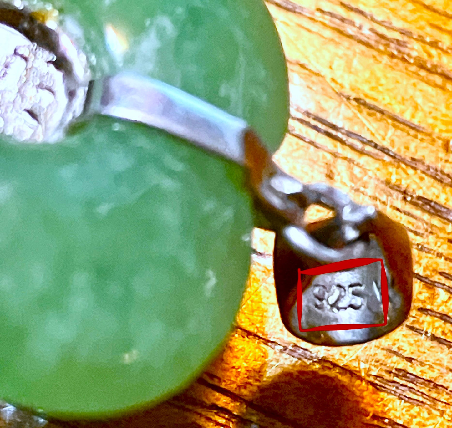 Heart of Jade with Chinese Symbol of Love