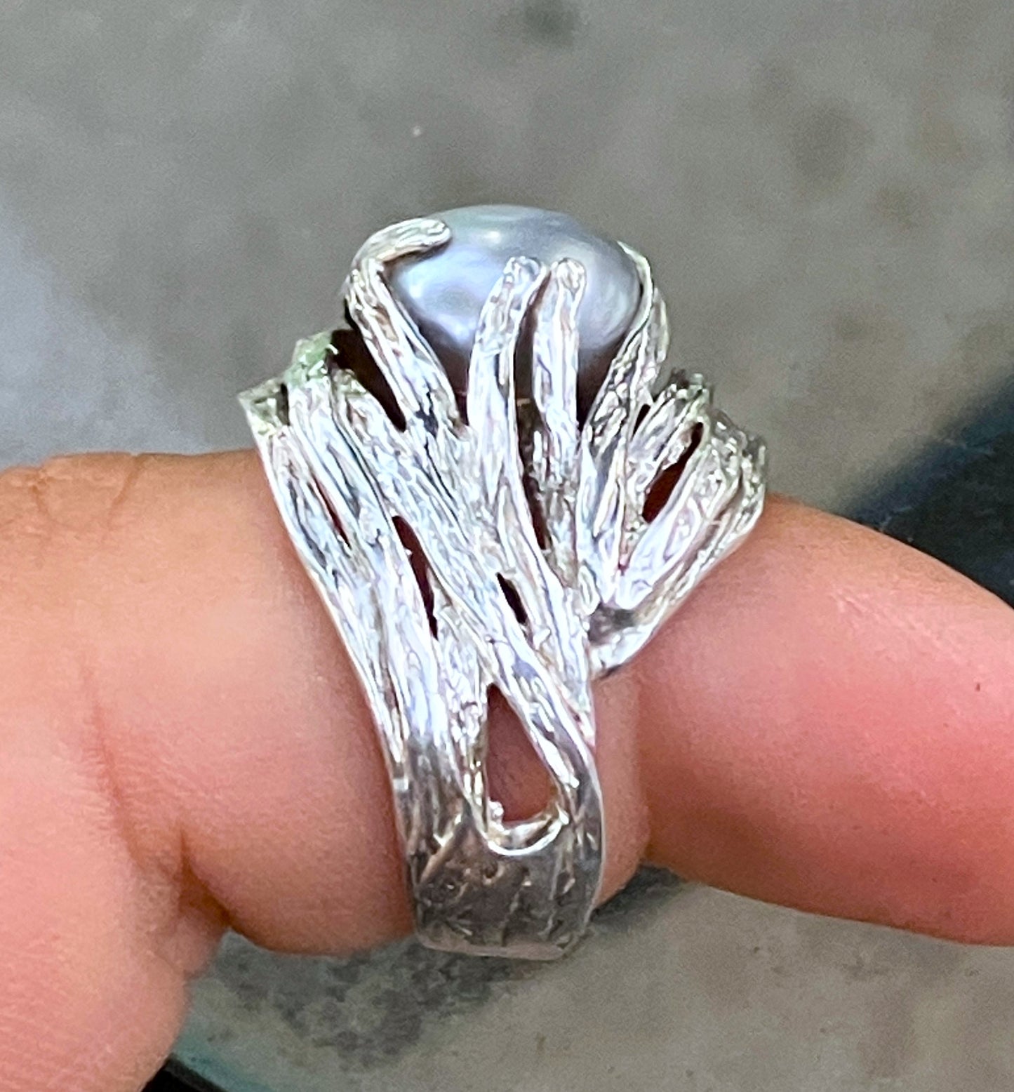 Stauer Holy Land Pearl Ring