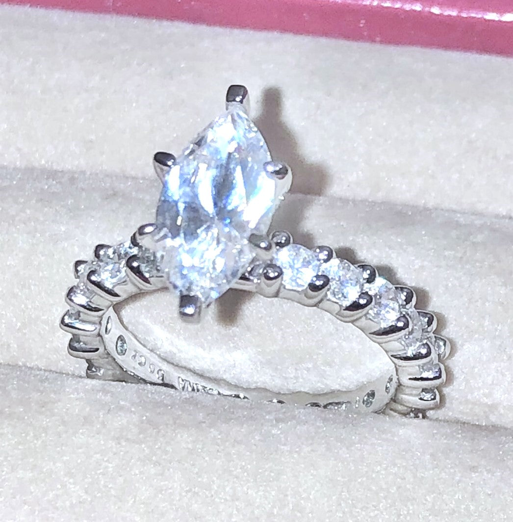 Marquise “Diamond” Engagement Eternity Ring