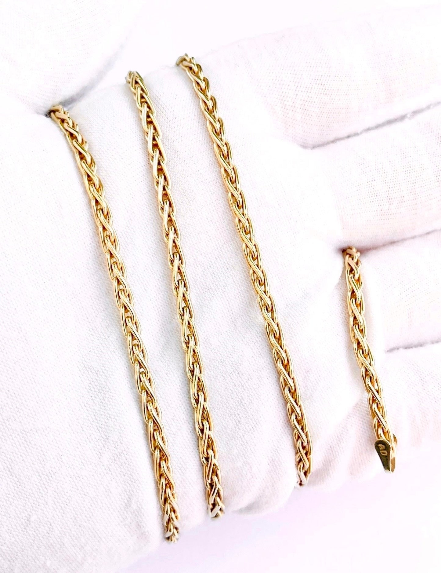 14k Gold Wheat Chain