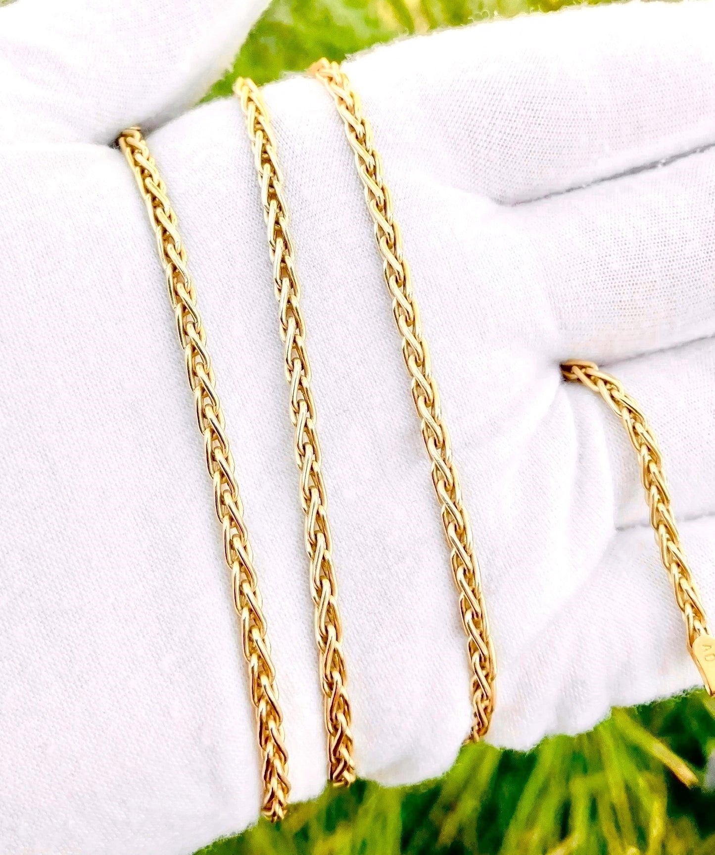 14k Gold Wheat Chain