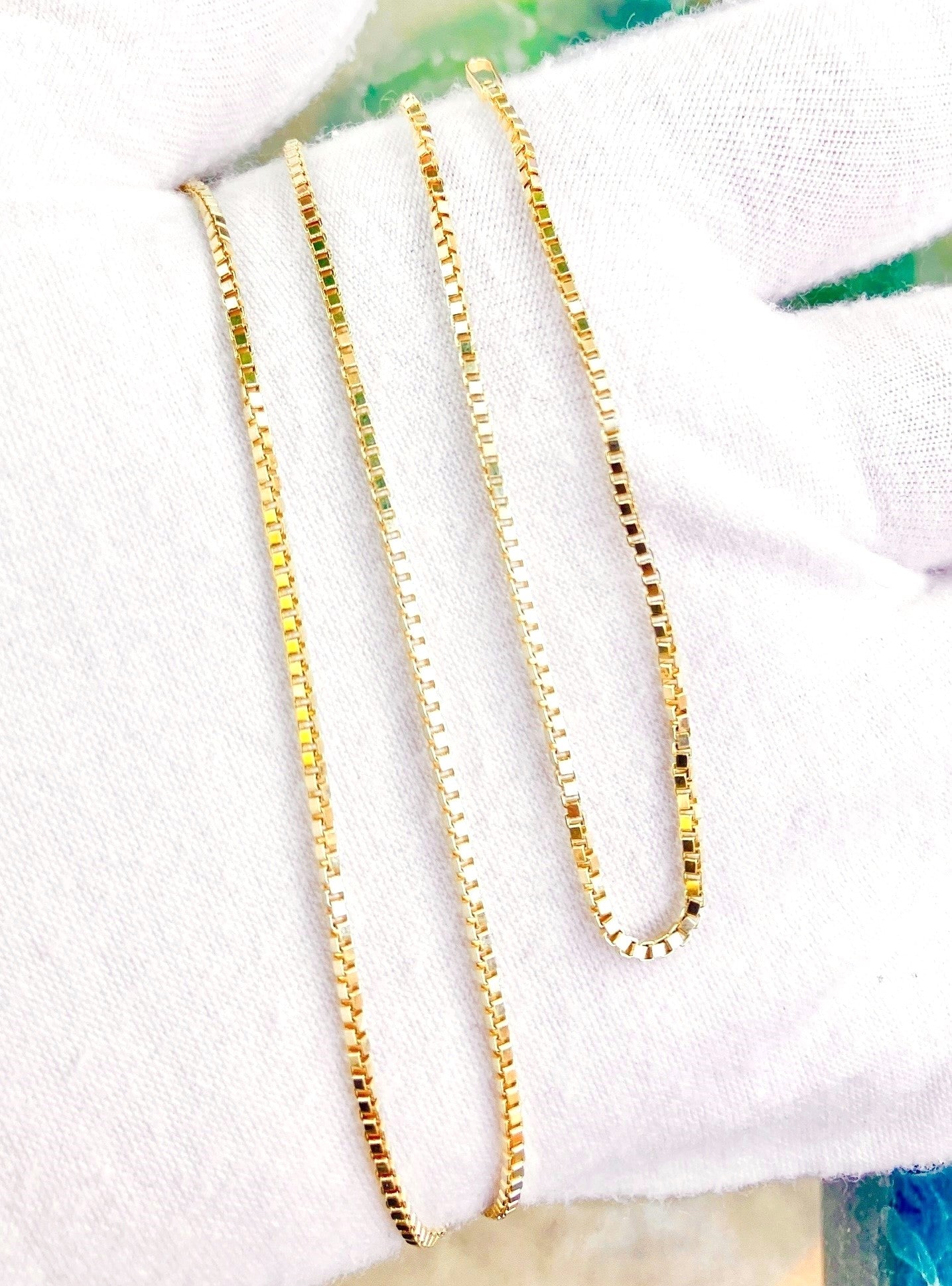14k Gold Box Chain